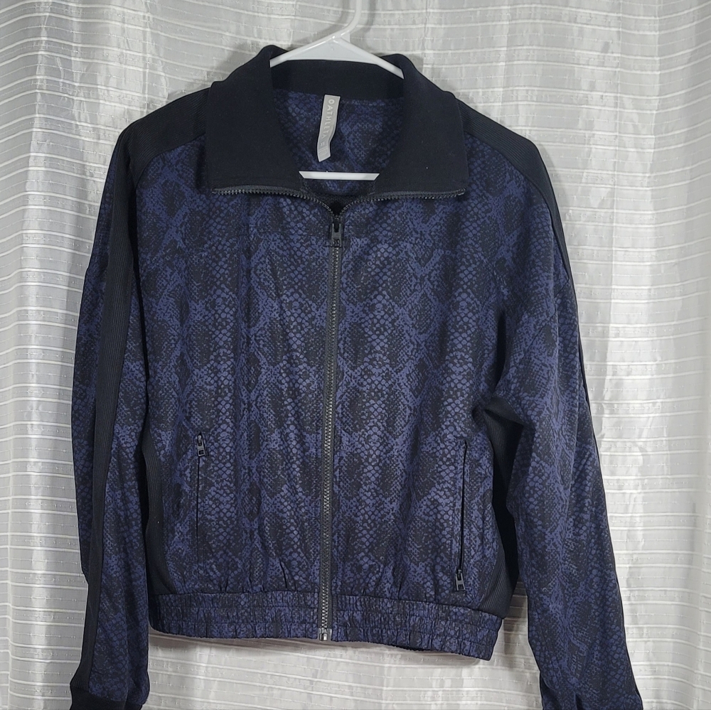 Athleta NWT Women's Brooklyn Track Print Bomber Jacket Size XS